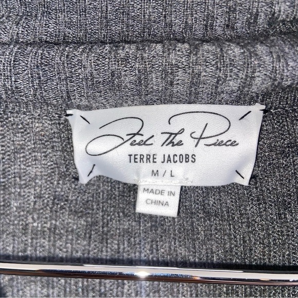 Feel The Piece Terre Jacobs Sweater Blouse Size M/L - Picture 6 of 6